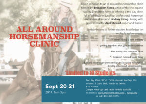All Around Horsemanship Clinic
